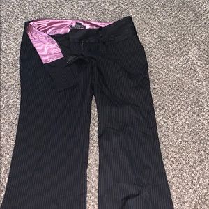 Black and white stripped dress pants